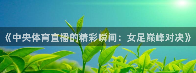 小九体育直播入口：《中央体育直播的精彩瞬间：女足巅峰对决》